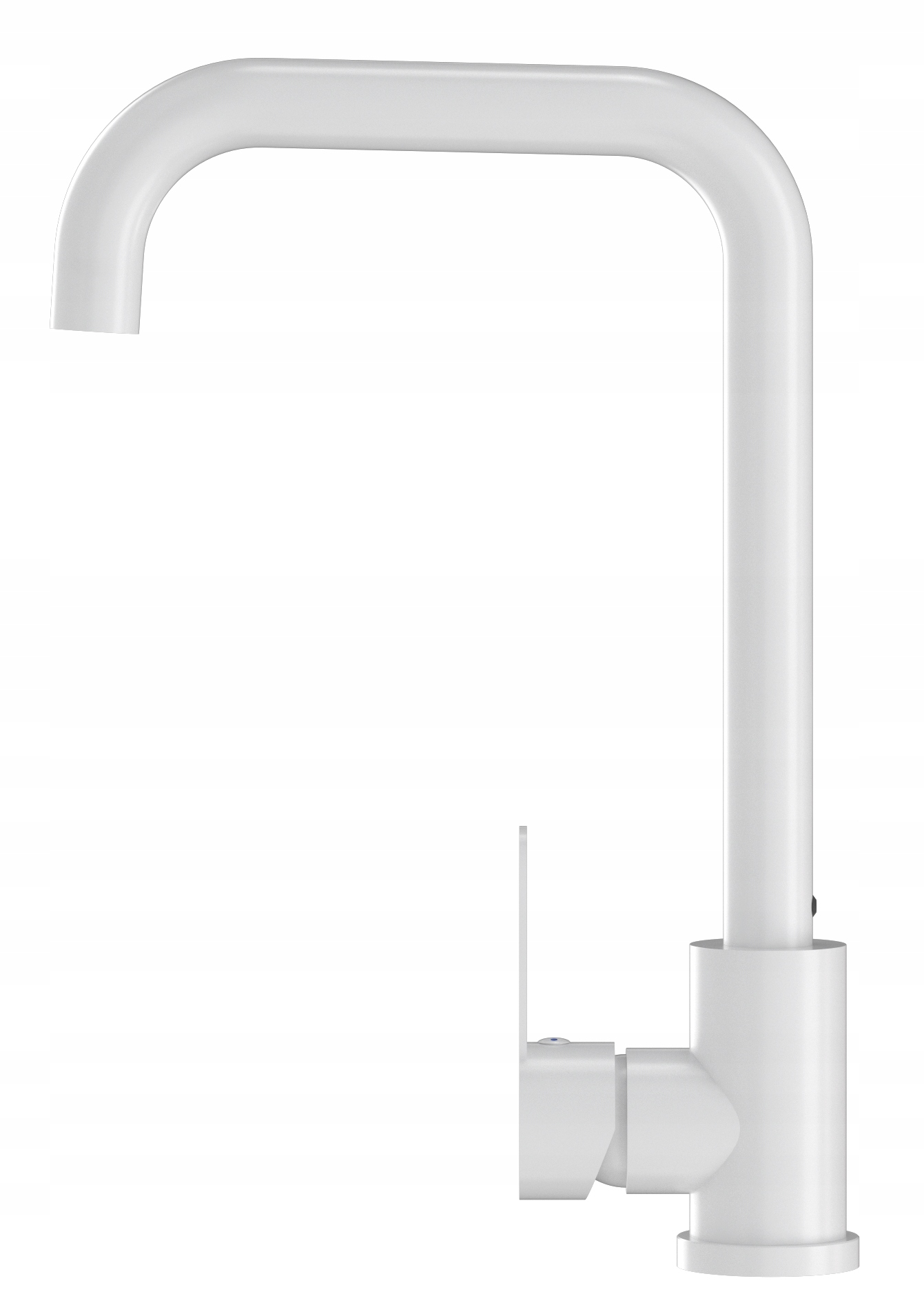 Kuchyňská Baterie Bílá, Dřezová Baterie Steel, Jednoduchá, Zaoblená