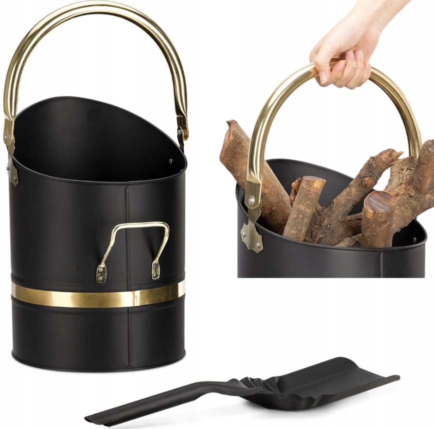 Ozdobný Kbelík Na Popel Do Krbu, Sada S Lopatkou, Zásobník Na Uhlí