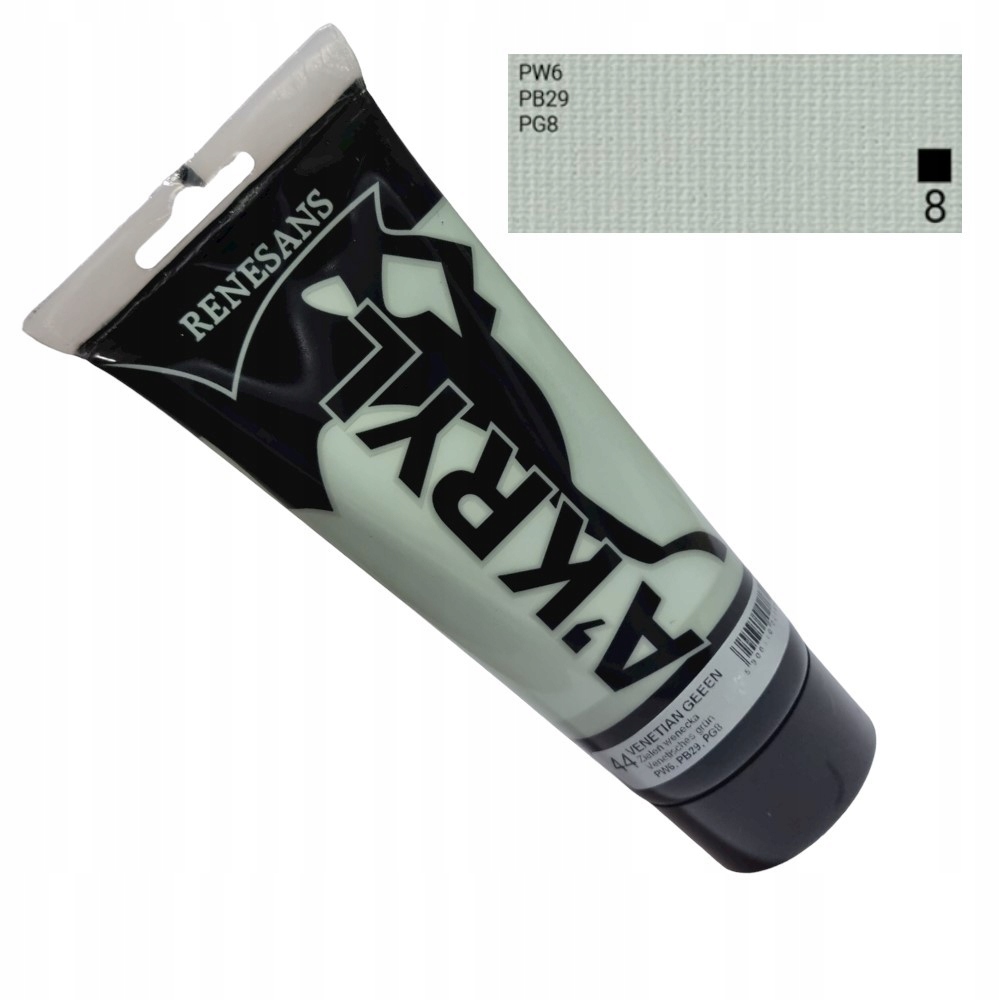 Farba akrylowa 200ml zieleń wenecka Renesans NR 44