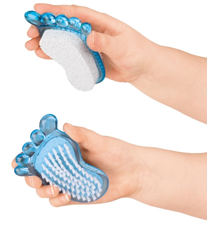 SZCZOTKA + PUMEKS do CZYSZCZENIA PAZNOKCI RĄK STÓP