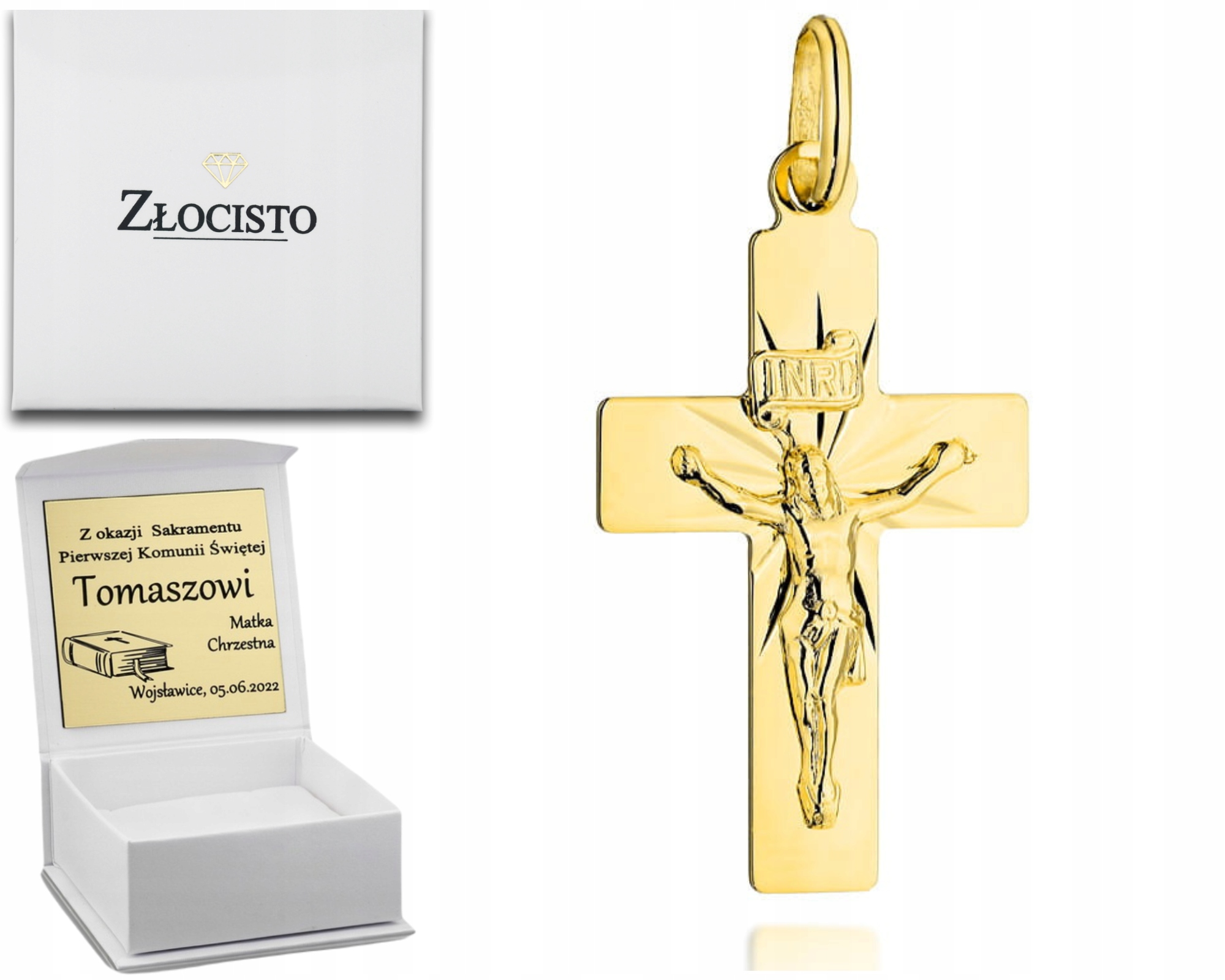 Zlatý Křížek S Ježíšem, Diamantové Paprsky 585