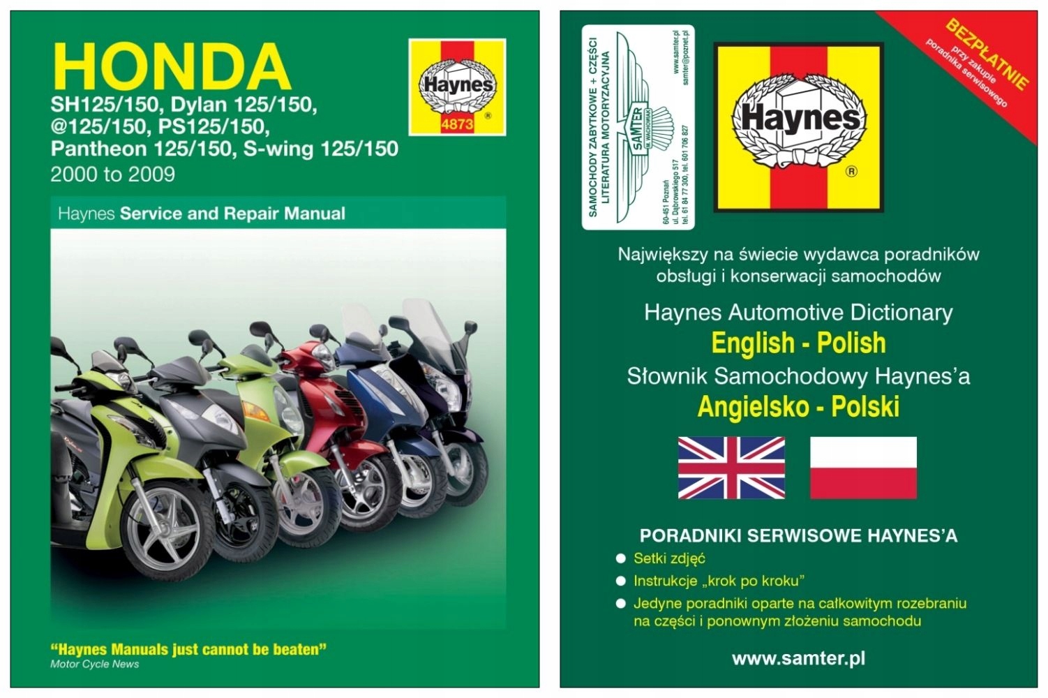 Skutery Honda 125 150 SH SES NES PES FES 2000 2009