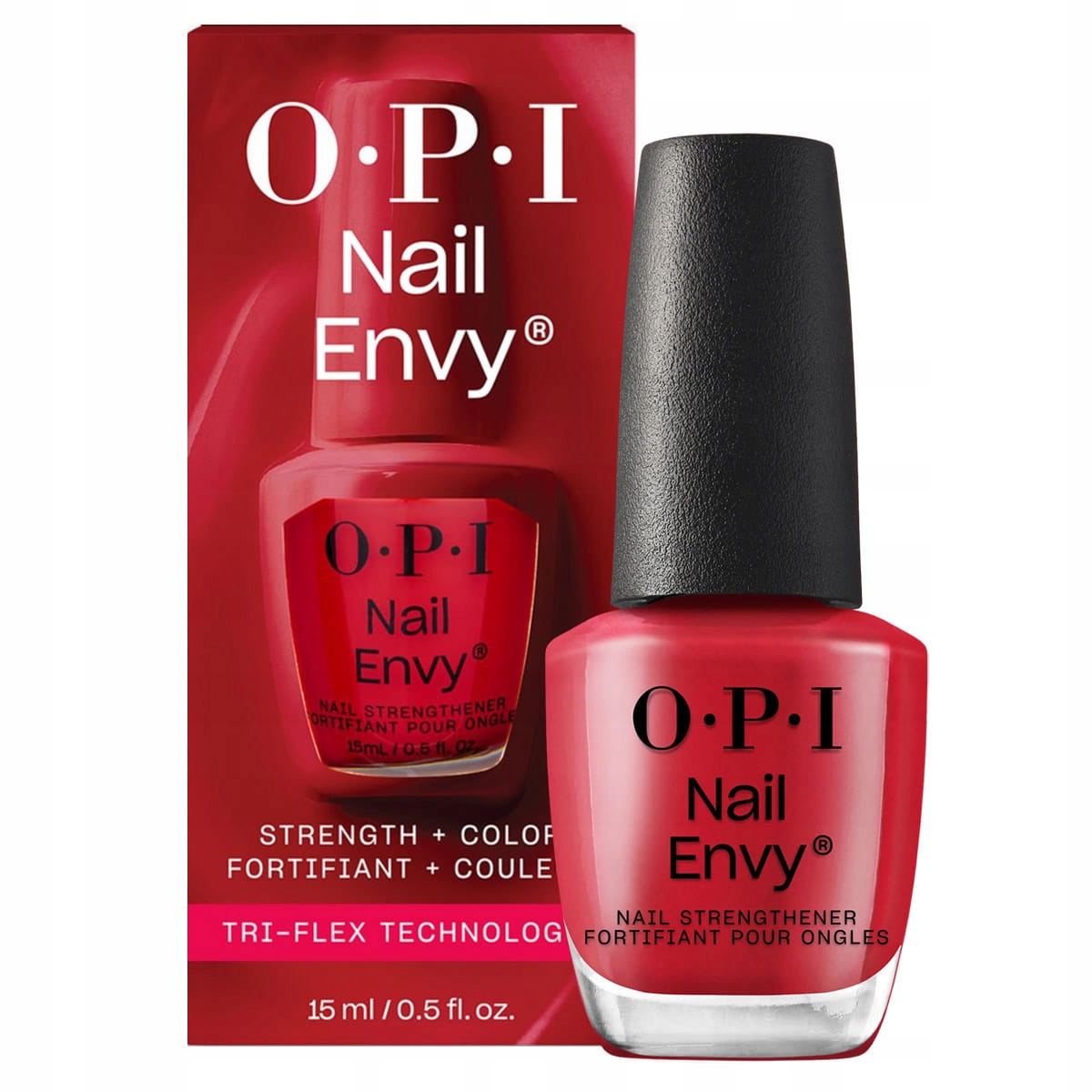 Opi Nail Envy Big Apple Red posilující kondicionér na nehty červený 15 ml