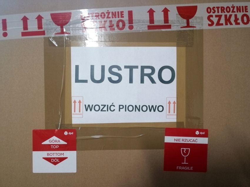 STOJĄCE LUSTRO 170x 50 - ZŁOTO ANTYCZNE - SZEROKA RAMA Wysokość 1700 mm
