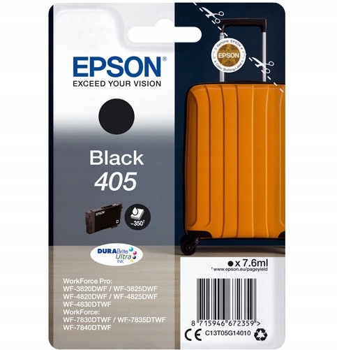 Tusz Epson 405 Black C13T05G14010 Nowy 300 stron