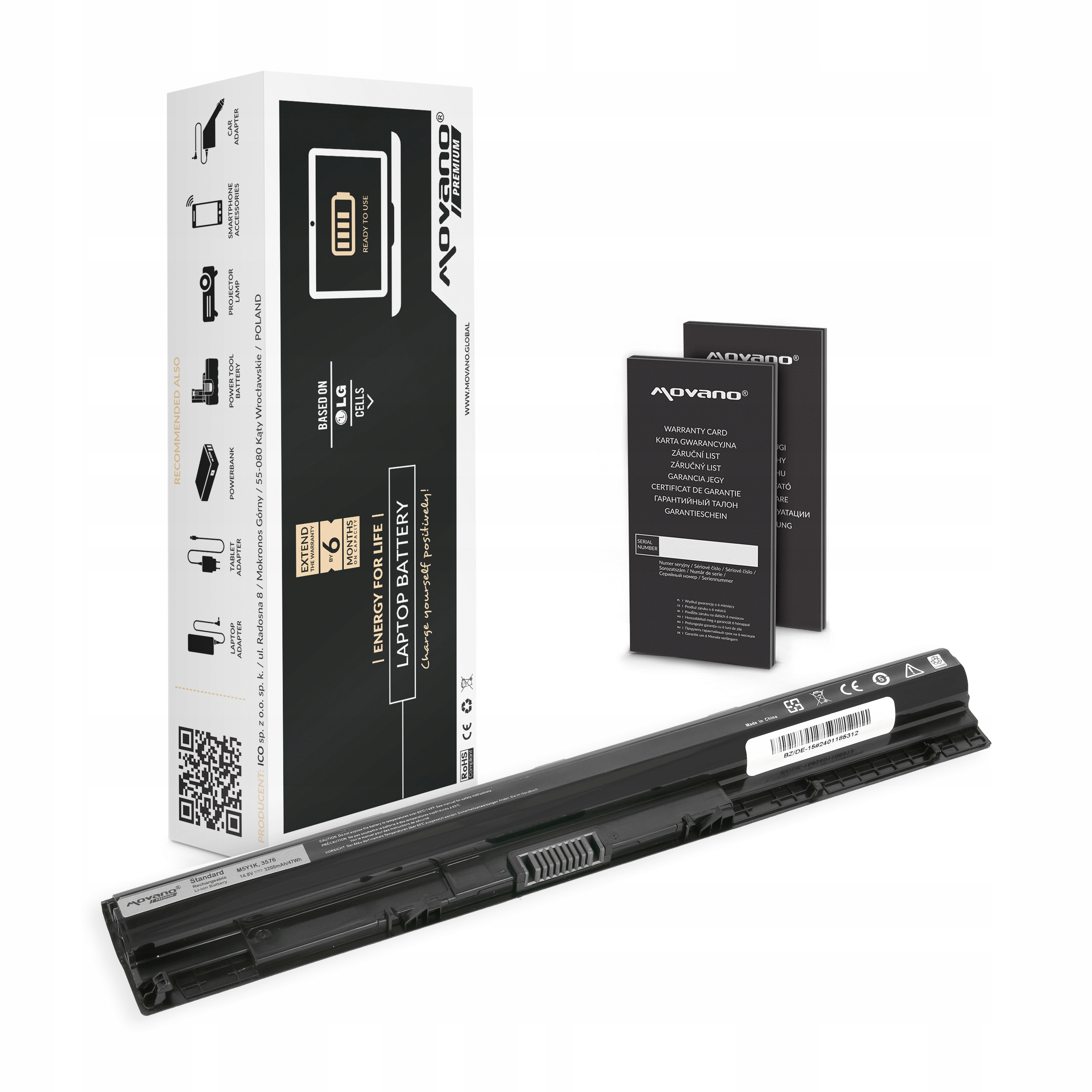 Bateria M5Y1K do Dell Inspiron 15 3451 3200mAh