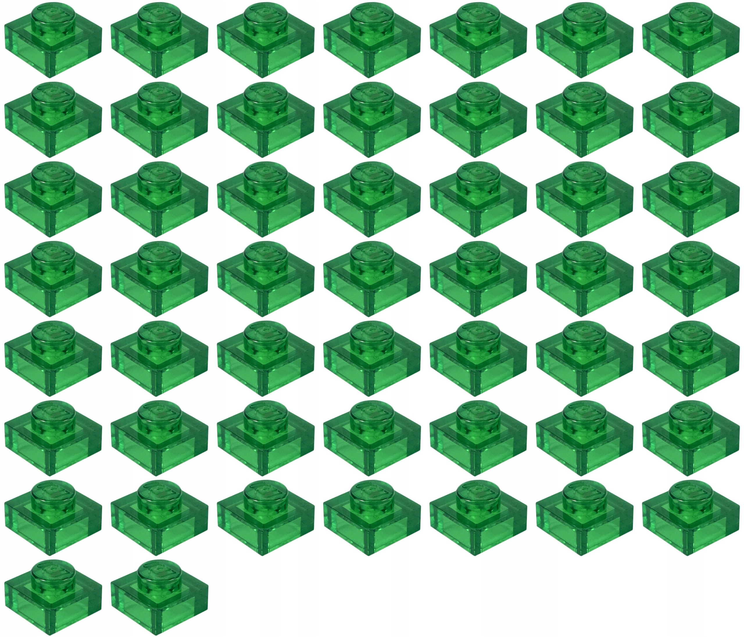

Lego 3024 Płytka 1x1 trans zielona (10g) 51 szt