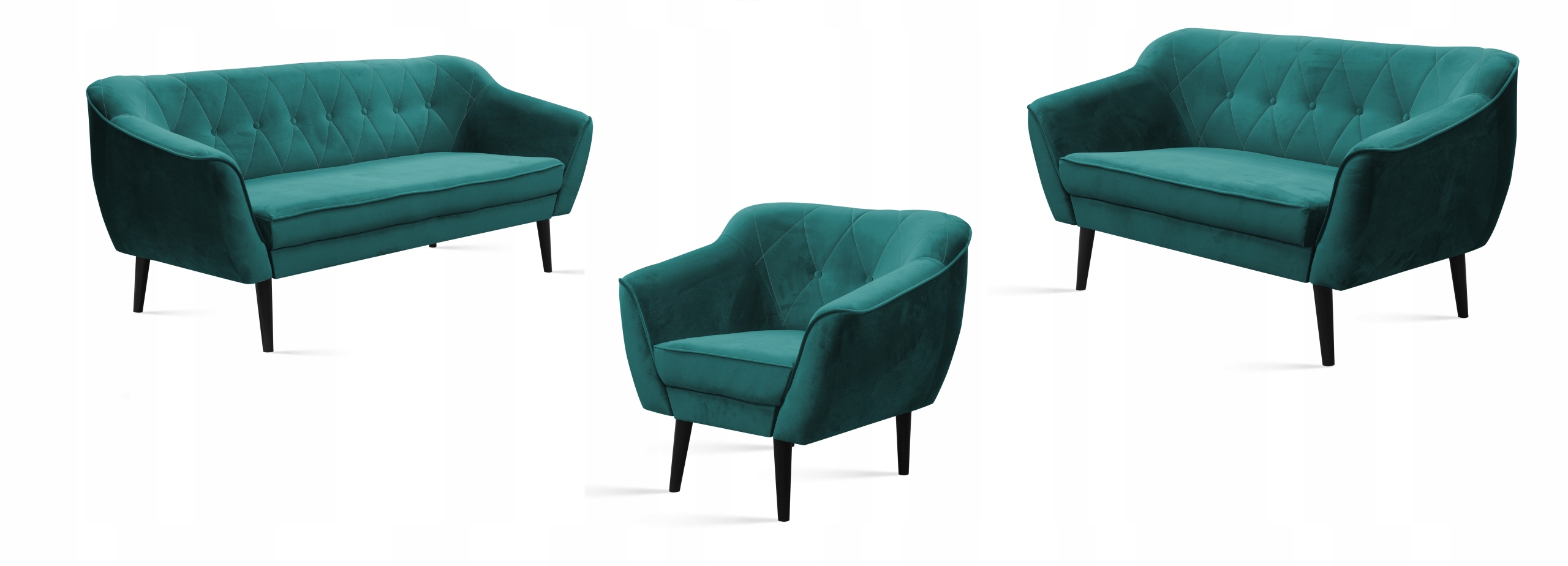 ZESTAW KOMPLET SKANDYNAWSKI SOFA 3+2+1 NOWOŚĆ