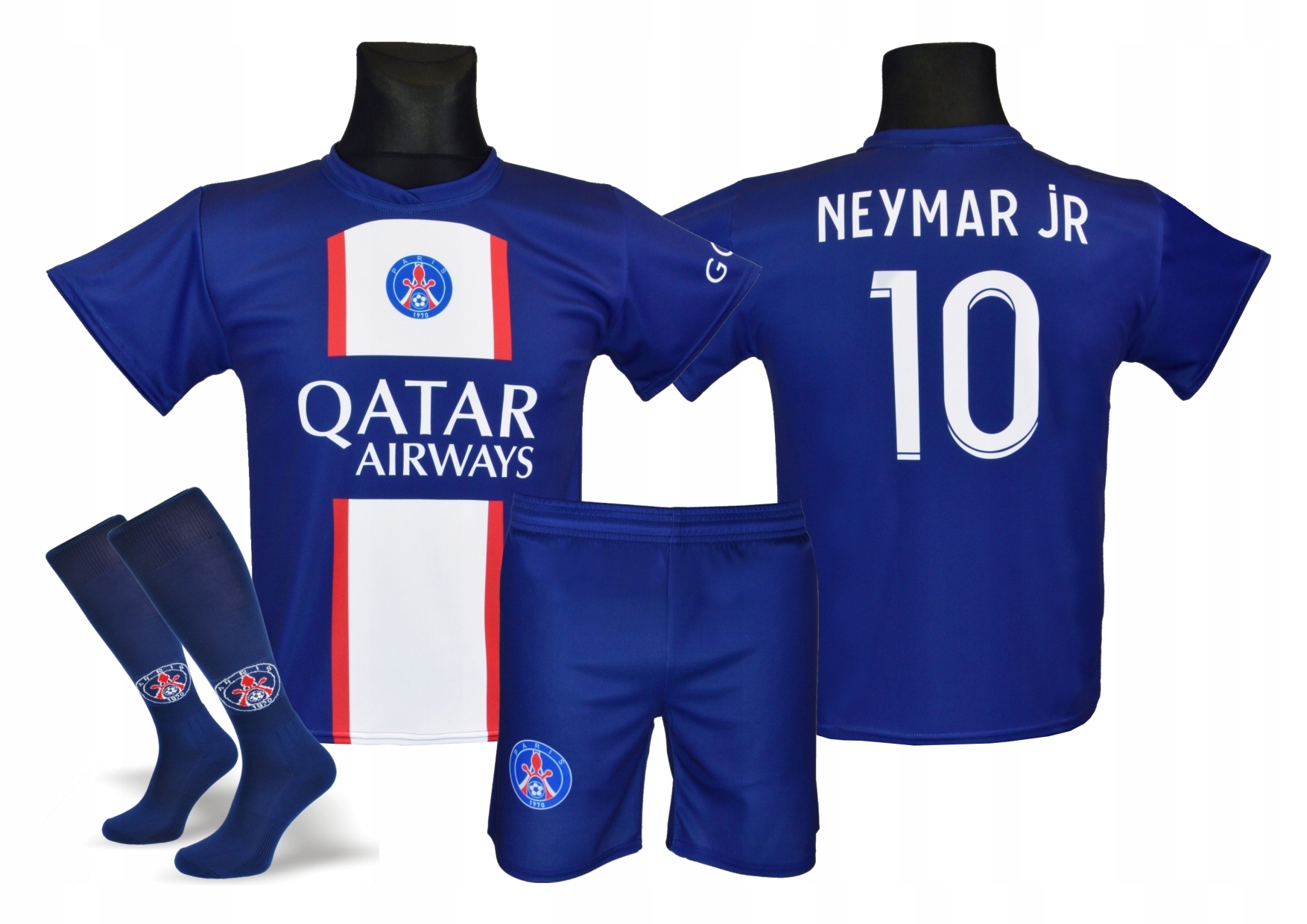

Neymar strój piłkarski komplet getry rozm. 134