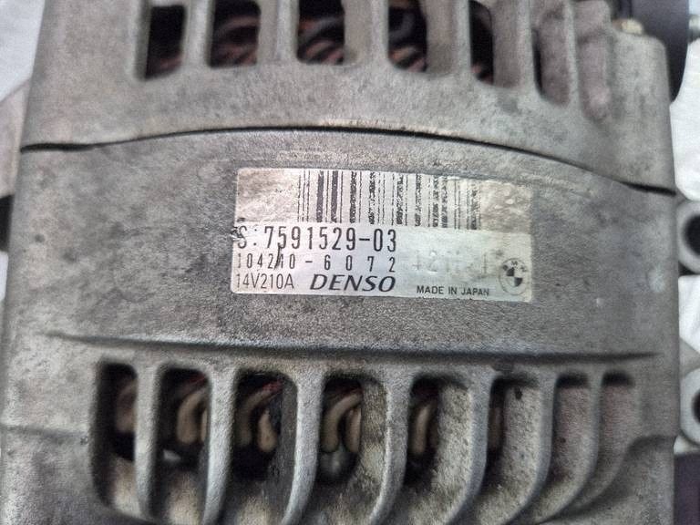 BMW X5 E70 35i 3.0 Alternator 7591529 N55B30A