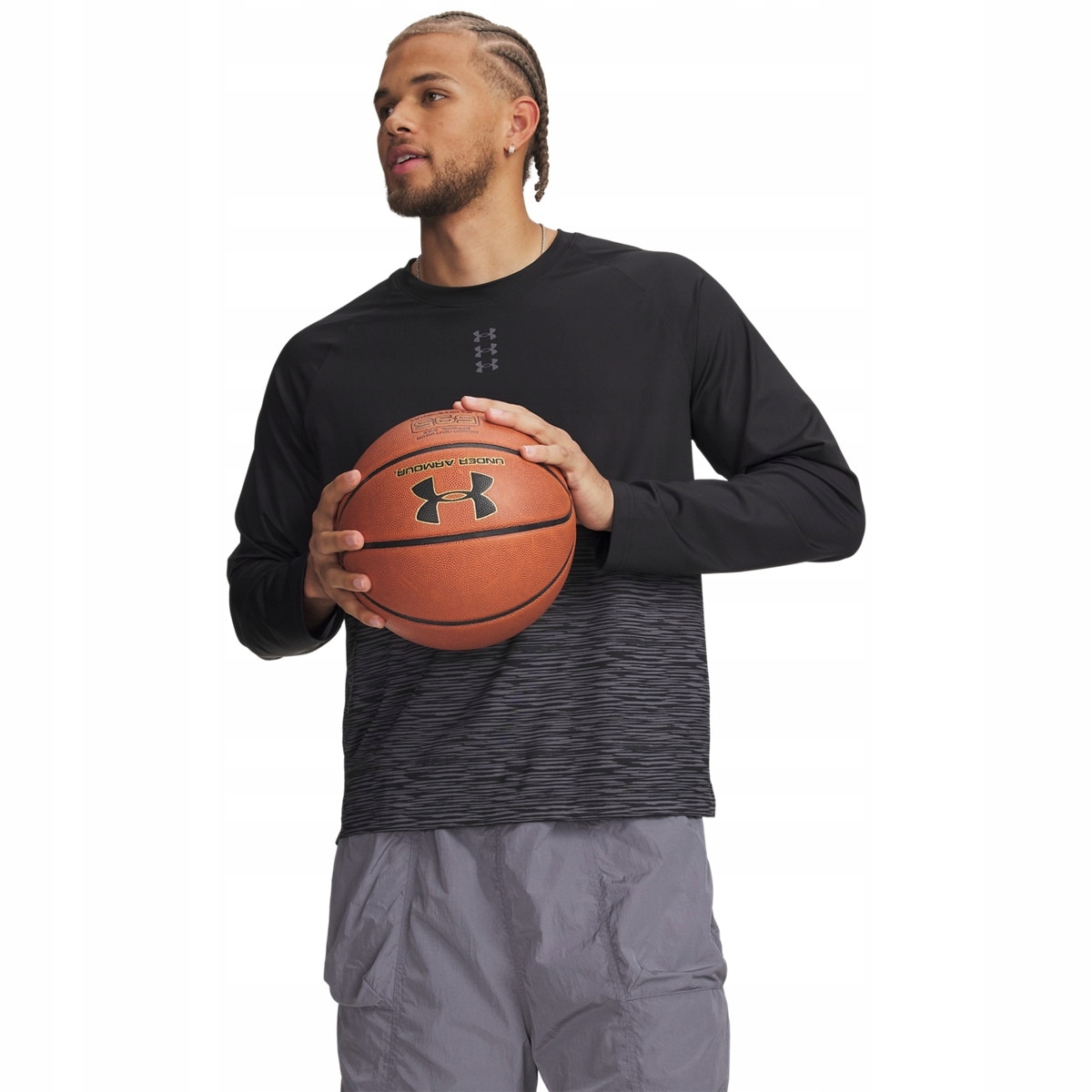Męski longsleeve do koszykówki Under Armour Hoops Performance Ls