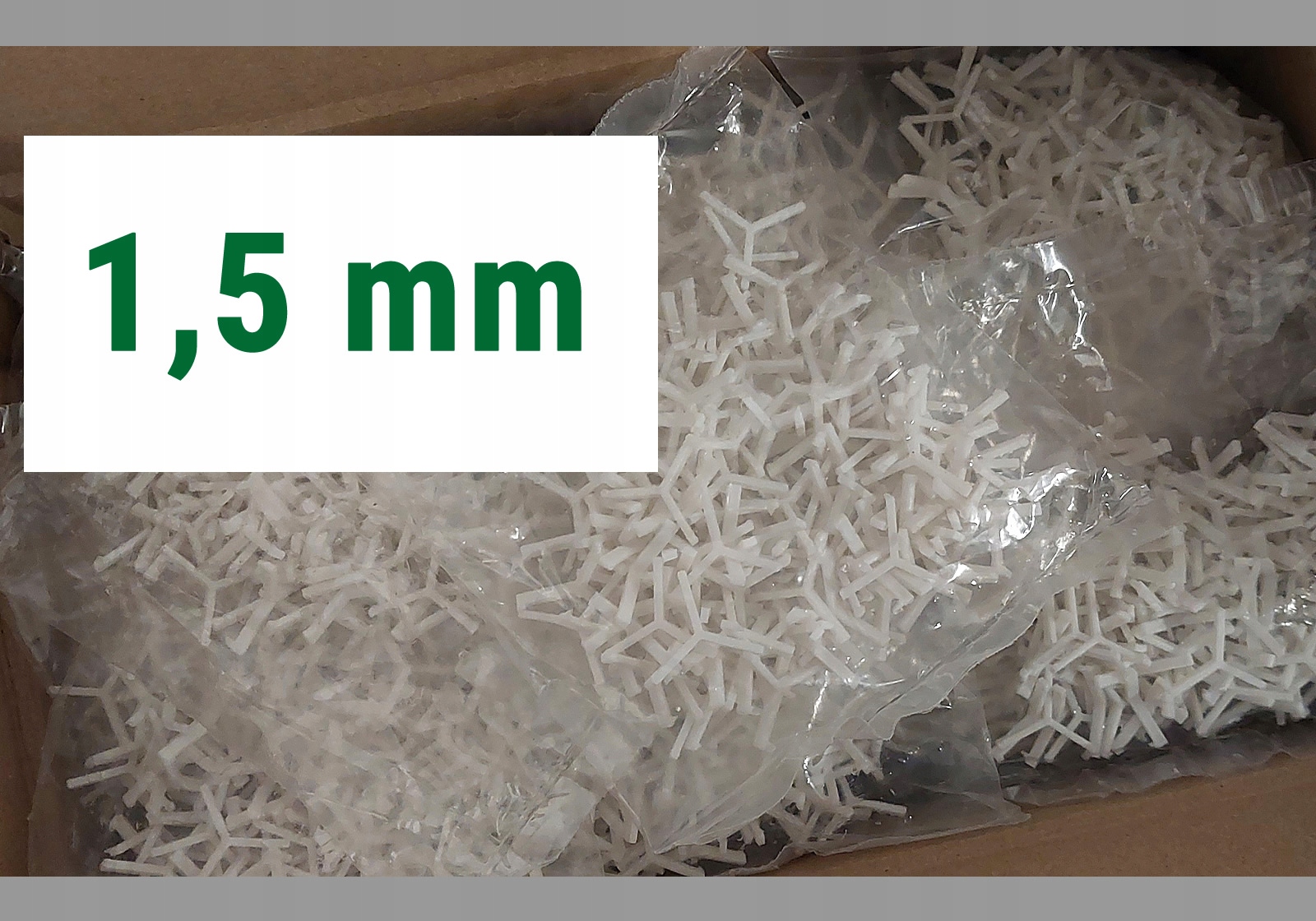 

Krzyżyki do płytek heksagonalnych 1,5 mm 150 szt