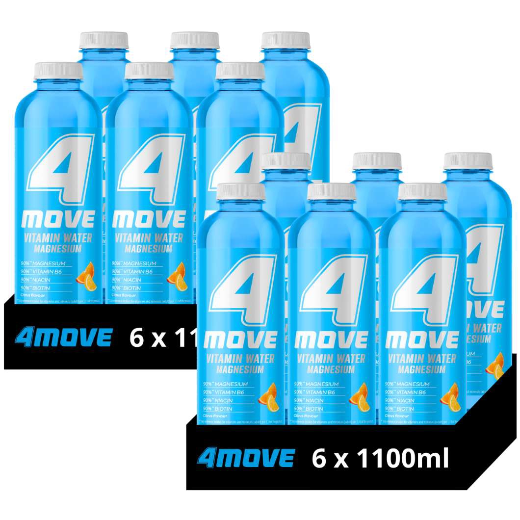 Levně 4Move Vitamin Water Hořčík citrusový nápoj 1,1 l x 12 kusů