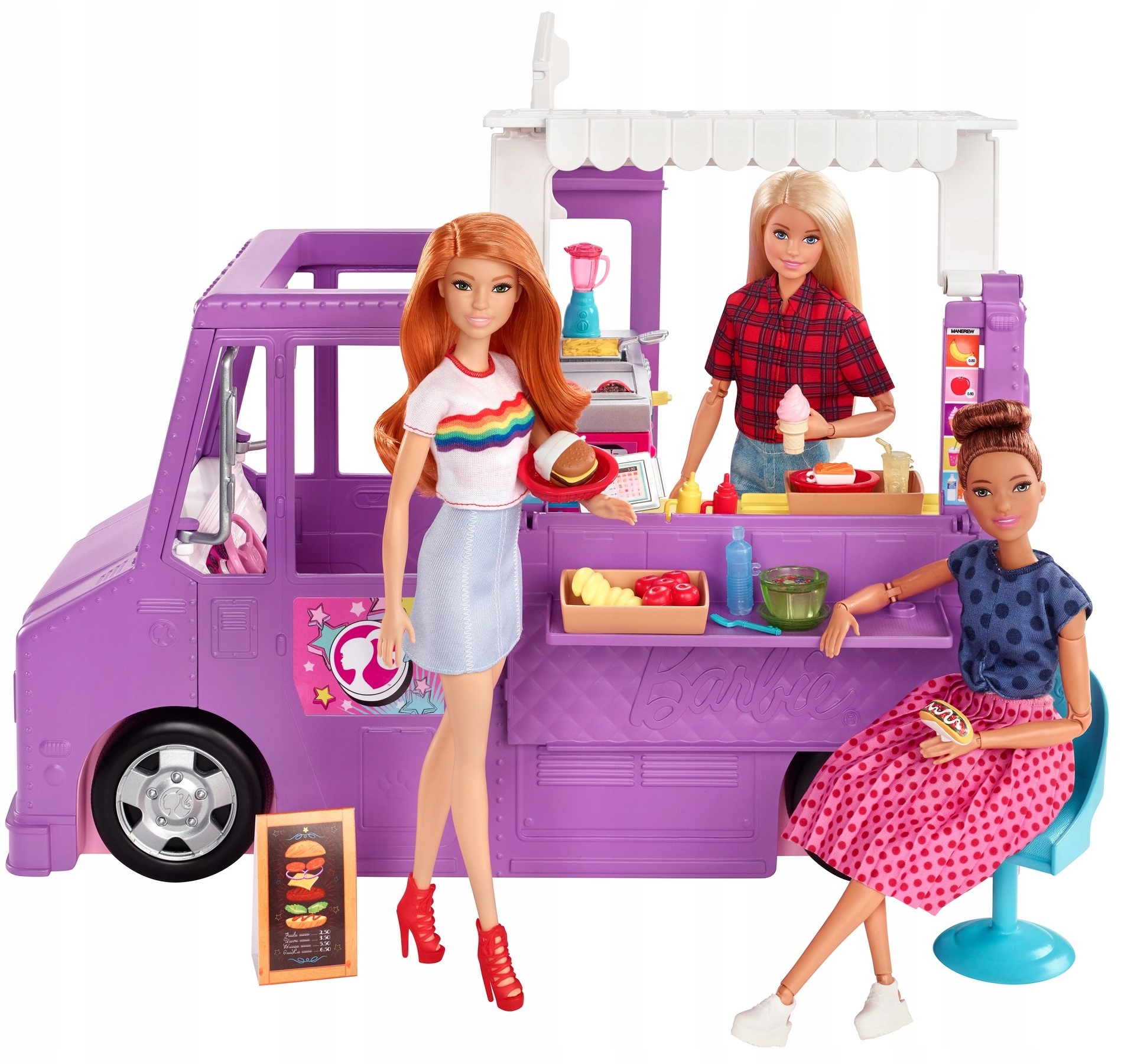 

Barbie Foodtruck Otwierana furgonetka GMW07