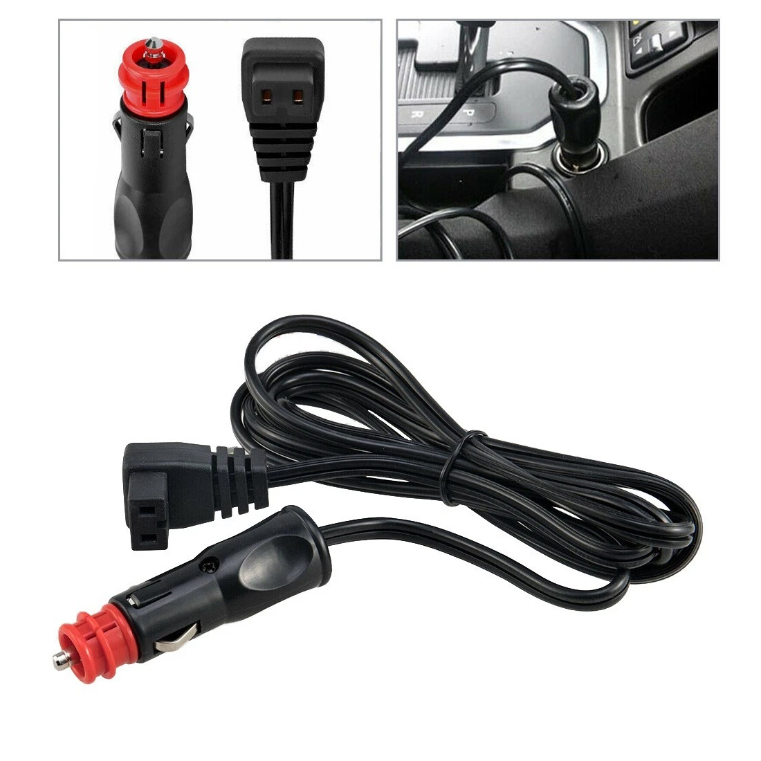 Kabel Zasilający Do Lodówki Turystycznej 2M 12/24V 16AWG