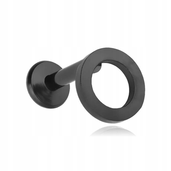 

Kolczyk labret kółko do ucha helix czarny 1,2/6