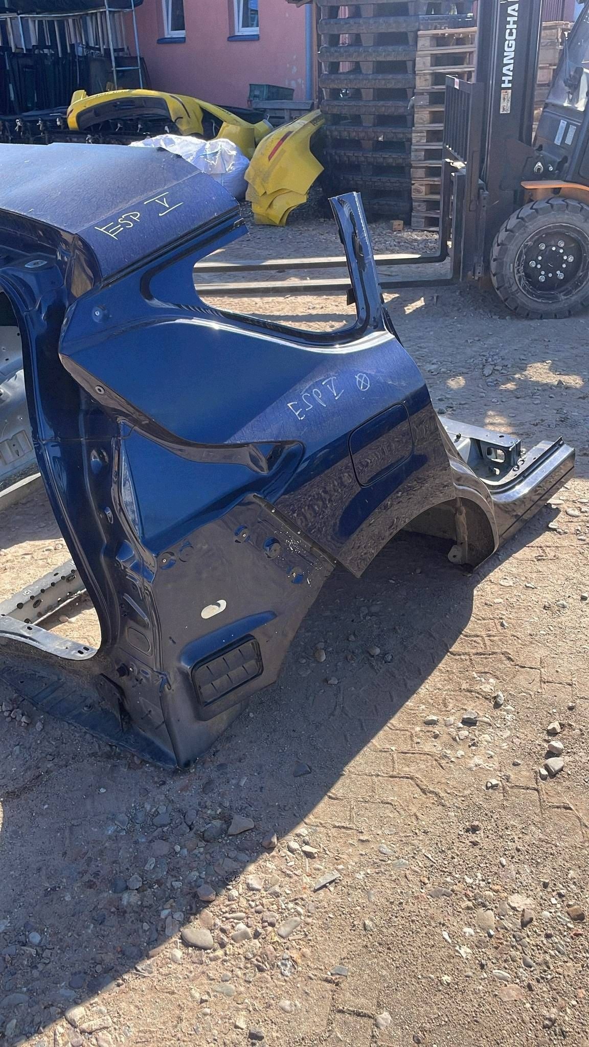 quarter rear fender side side right Renault Espace V LIft niebiesk