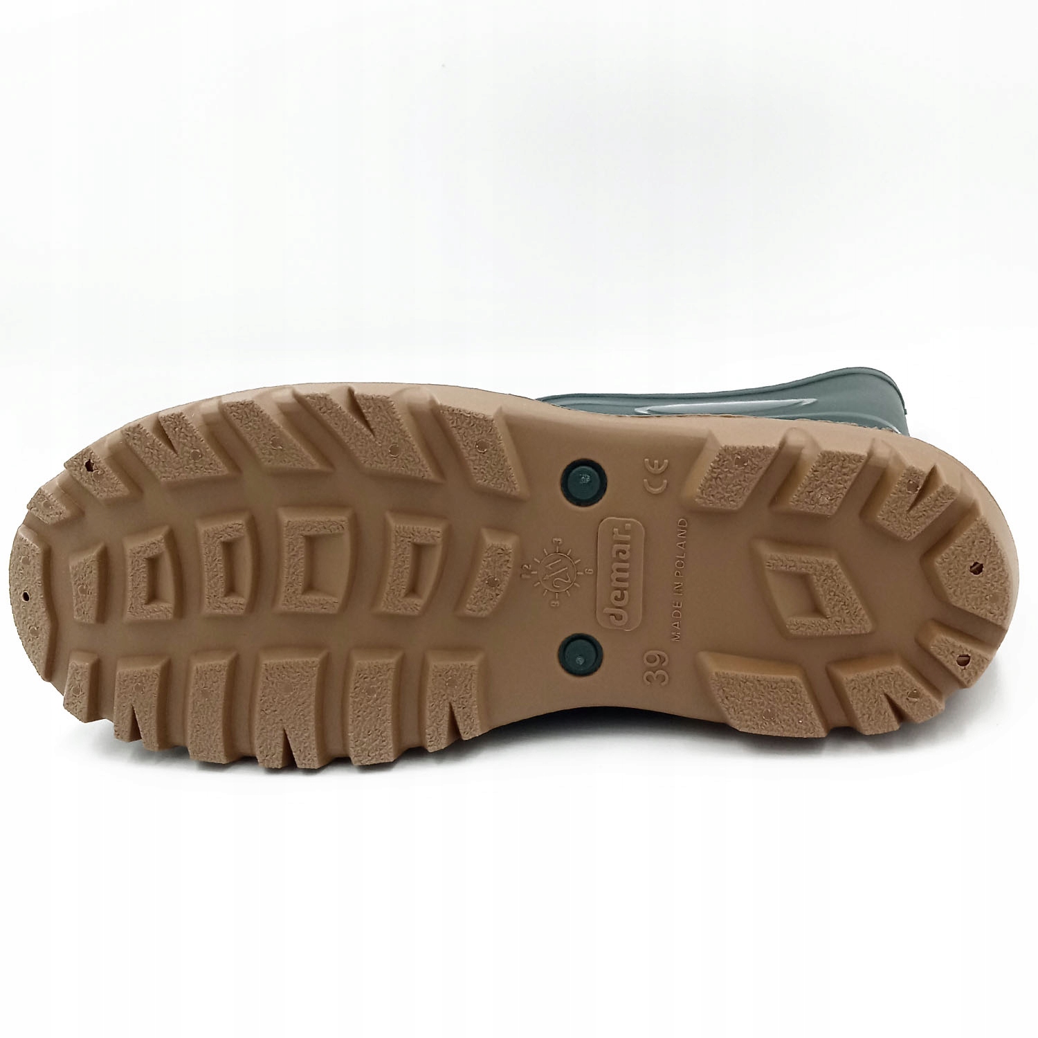 DEMAR KALOSZE 2w1 WYJMOWANE OCIEPLENIE WEŁNIANE 41 Kolor podeszwy beżowy