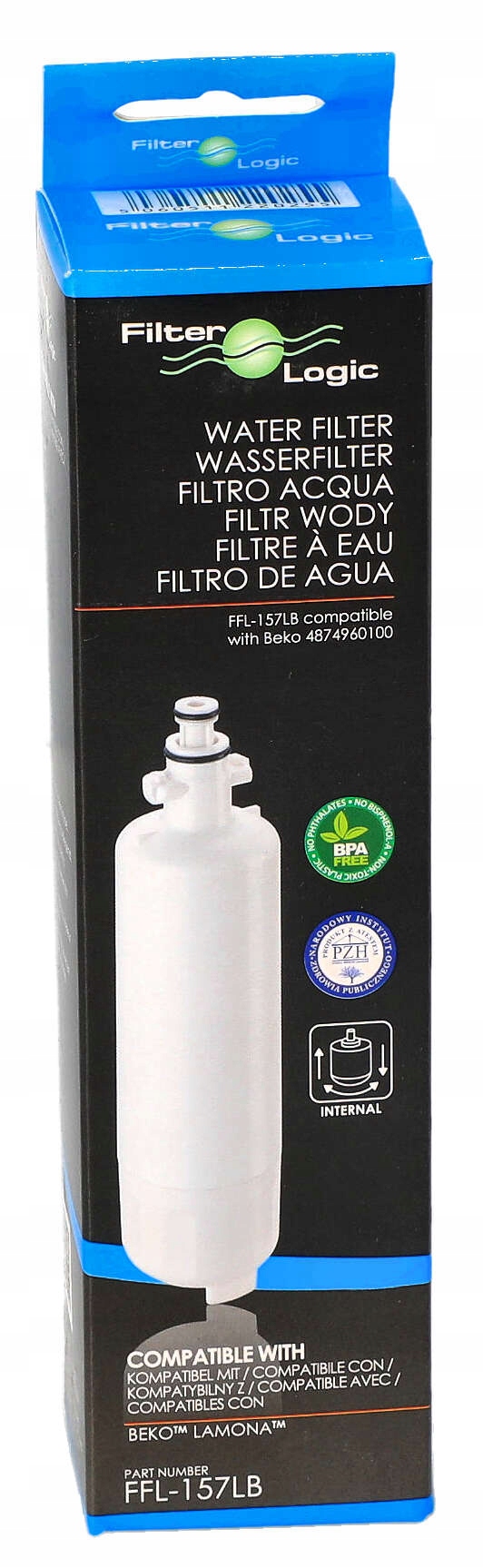 Filtr wody do lodówki BEKO 4874960100 FilterLogic EAN (GTIN) 5060511220255