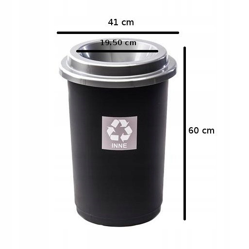 KOSZ do segregacji śmieci ODPADÓW ECO BIN 50L inny Kod producenta 21-147