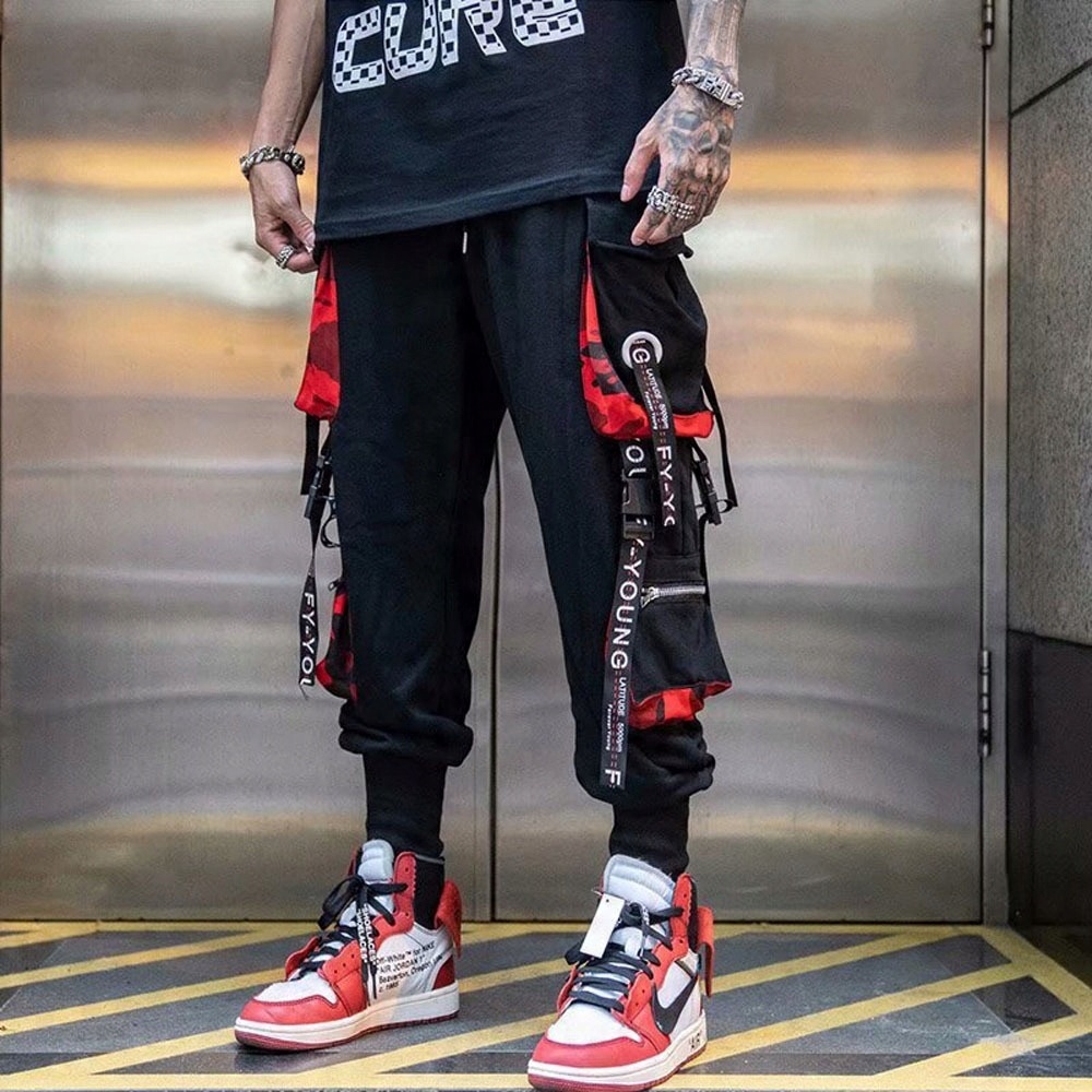 

Spodnie męskie Tech Wear Stylowe Luźne Spodnie
