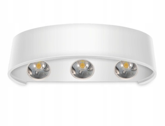 KINKIET ŚCIENNY LED ELEWACYJNY LAMPA GÓRA DÓŁ WEWNĘTRZNY/ZEWNĘTRZNY IP65 6W