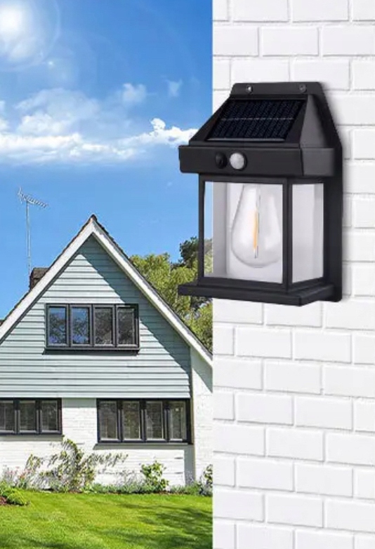 LAMPA HALOGEN LED SOLARNA Z CZUJNIKIEM RUCHU I ZMIERZCHU LATARENKA Moc 1 W