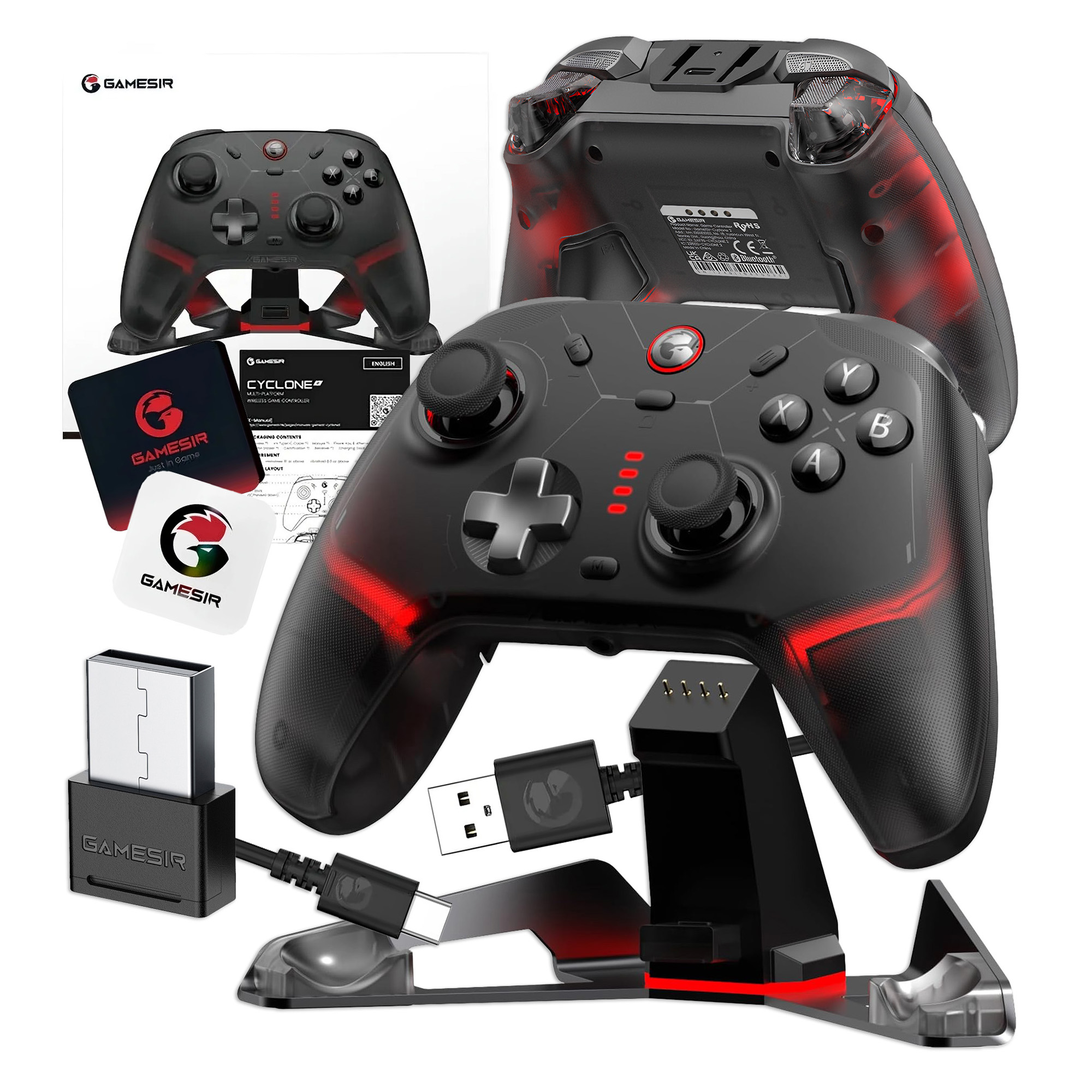 Pad bezprzewodowy GameSir Cyclone 2 PC IOS SWITCH ANDROID+ STACJA ...