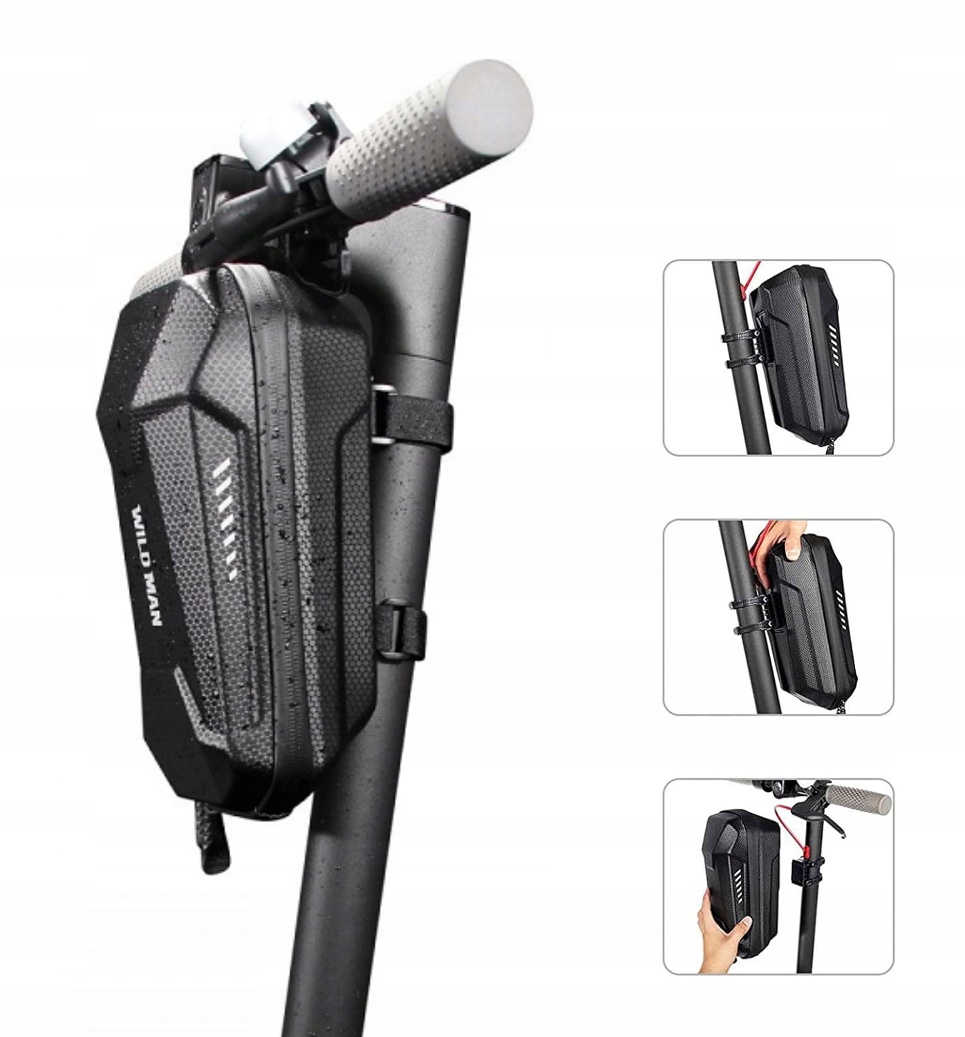 Sakwa torba na hulajnogę na kierownicę Wildman wodoodporna usztywniana 4L