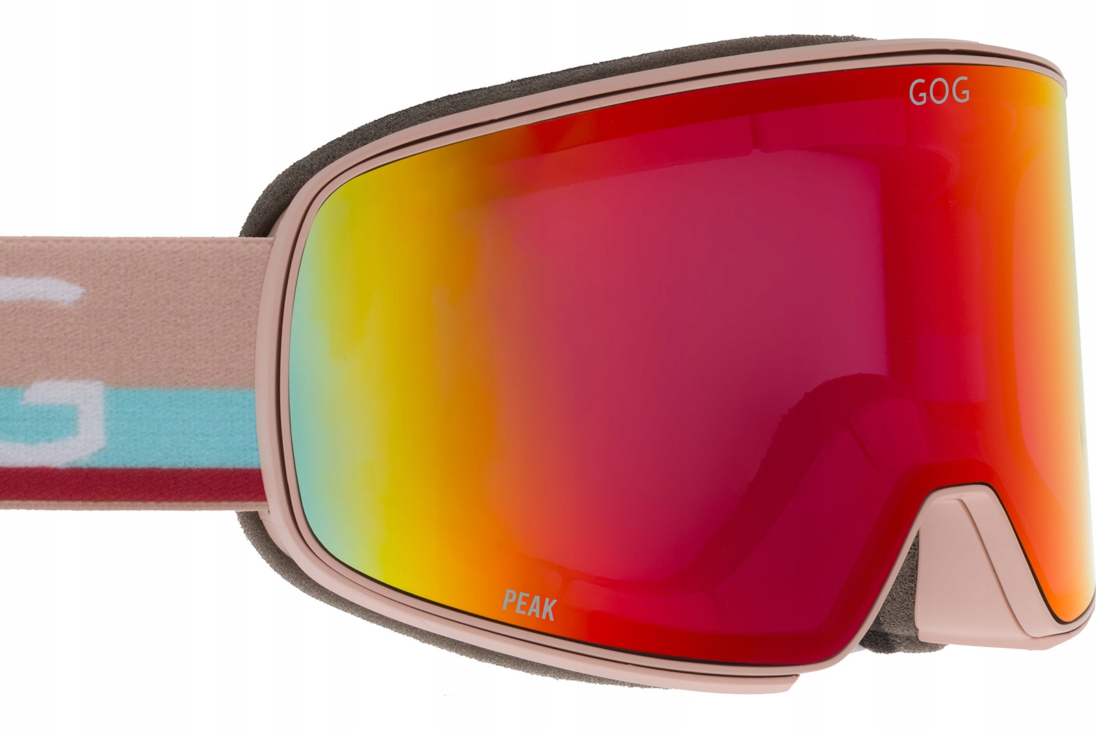 Lyžařské brýle červená zrcadlovka snowboard UV400 kat.2 Gog Peak