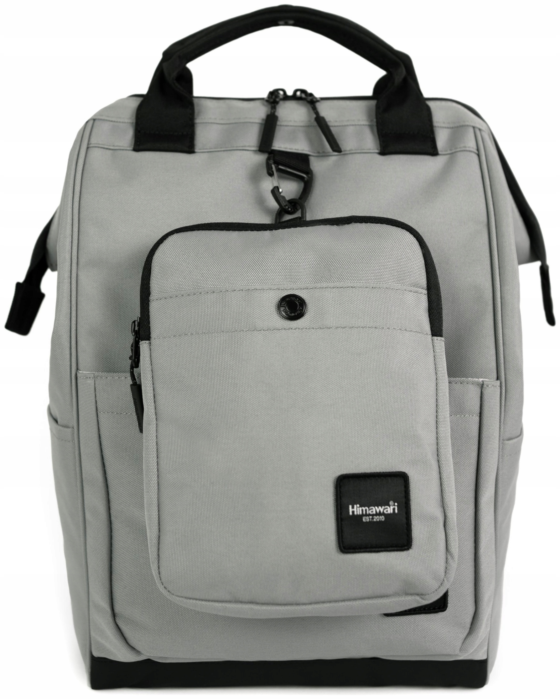 Batoh na notebook Himawari Case M organizér, prostorný stojan pro práci, šedý