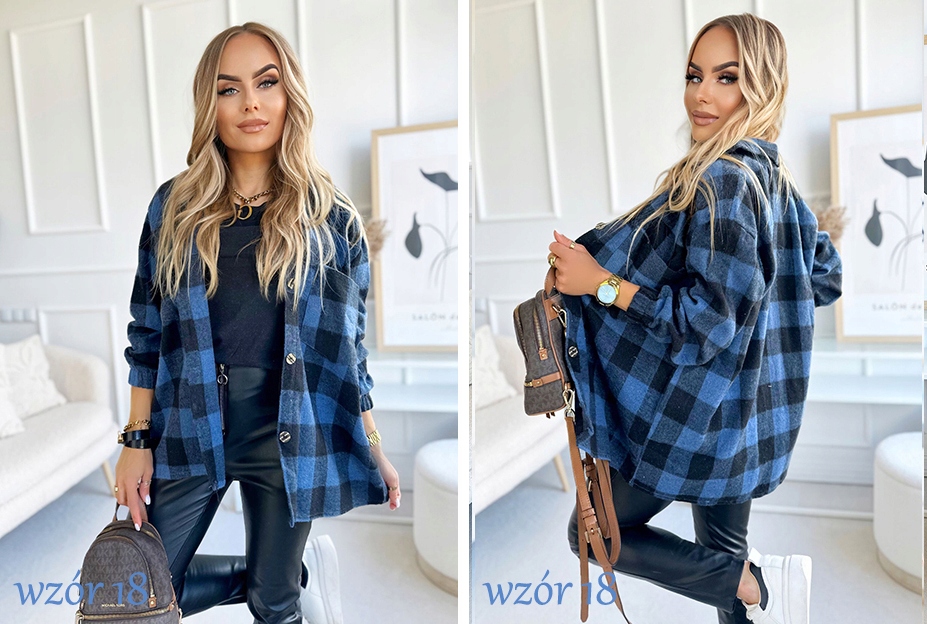 Cudowna zjawiskowa kobieca KOSZULA kolory Dekolt kołnierzyk