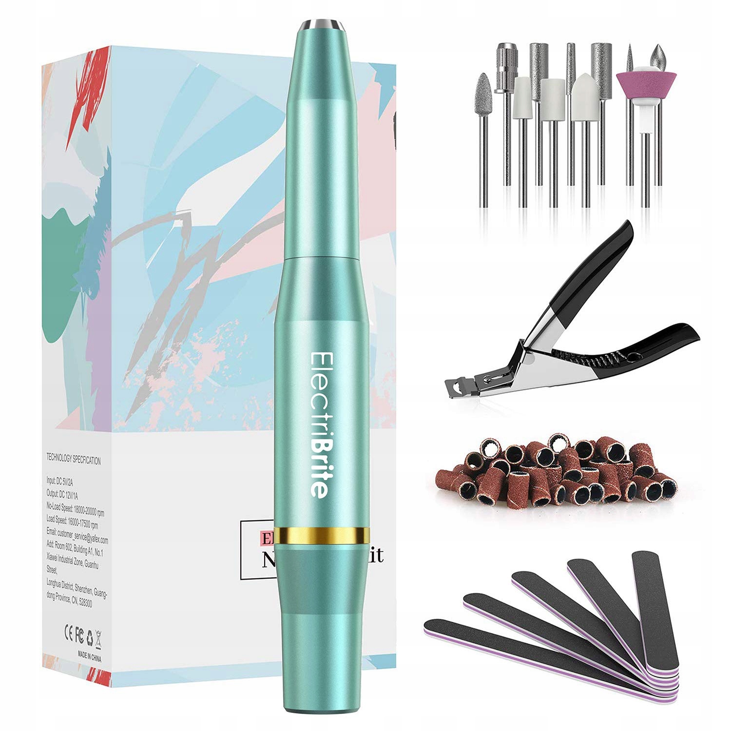 Bruska Na Nehty Manikúra Pedikúra Na Usb Silná Bity Frézy Pilníky