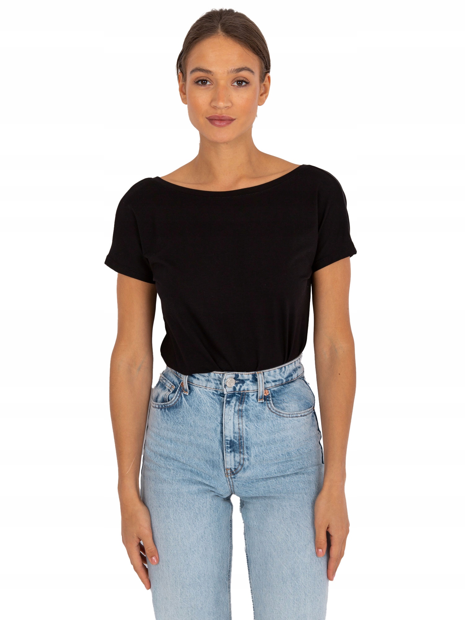 

Koszulka Damska t-T-SHIRT Bawełniana Gładka - Xs