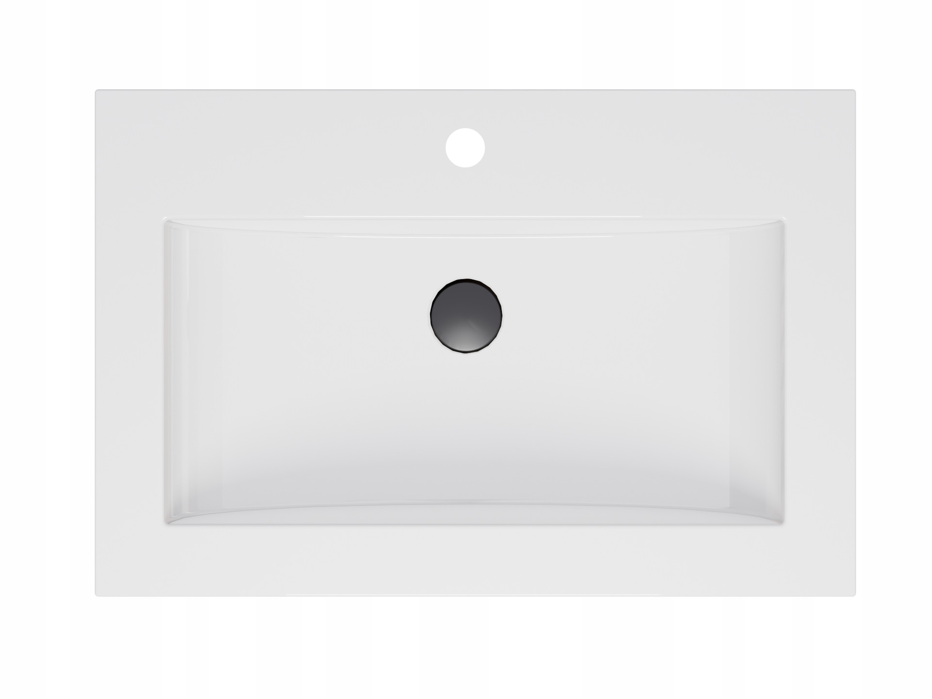 UMYWALKA WPUSZCZANA W BLAT MEBLOWA 60 BIAŁA POŁYSK POLSKI PRODUCENT