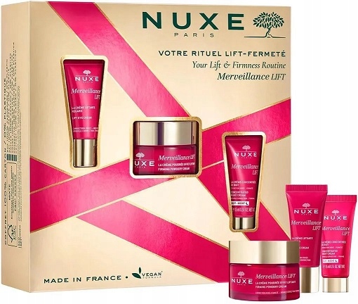 Nuxe Zestaw Merveillance Lift krem do skóry mieszanej 50ml Oko Noc 15ml