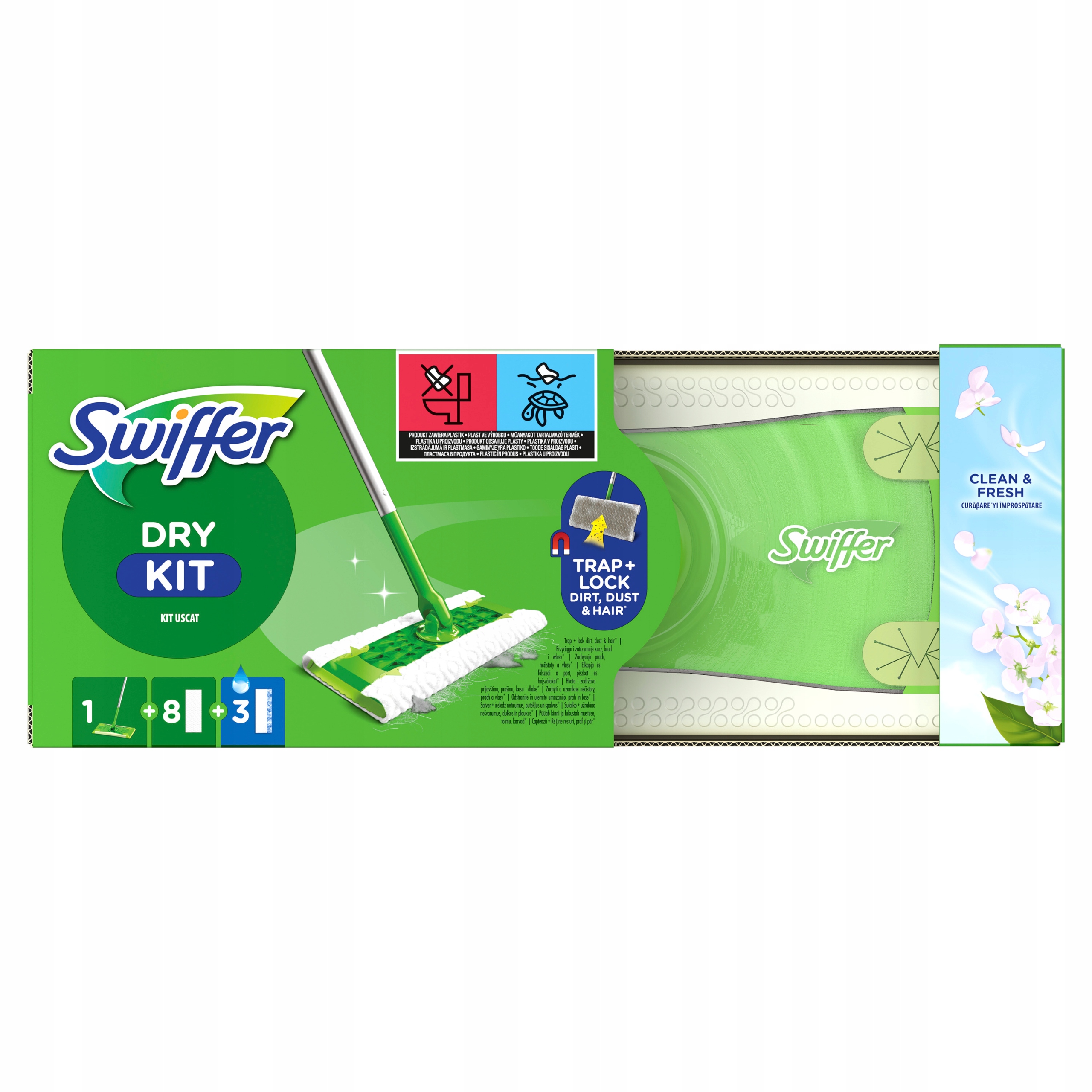 Swiffer mop 11 wkładów (8 suchych, 3 mokre)