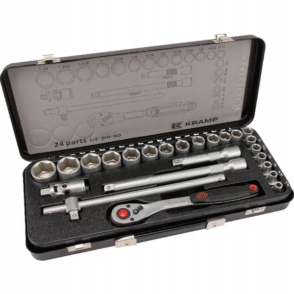Sada nástrčných kľúčov 1/2" 24 ks 1804924024IKR