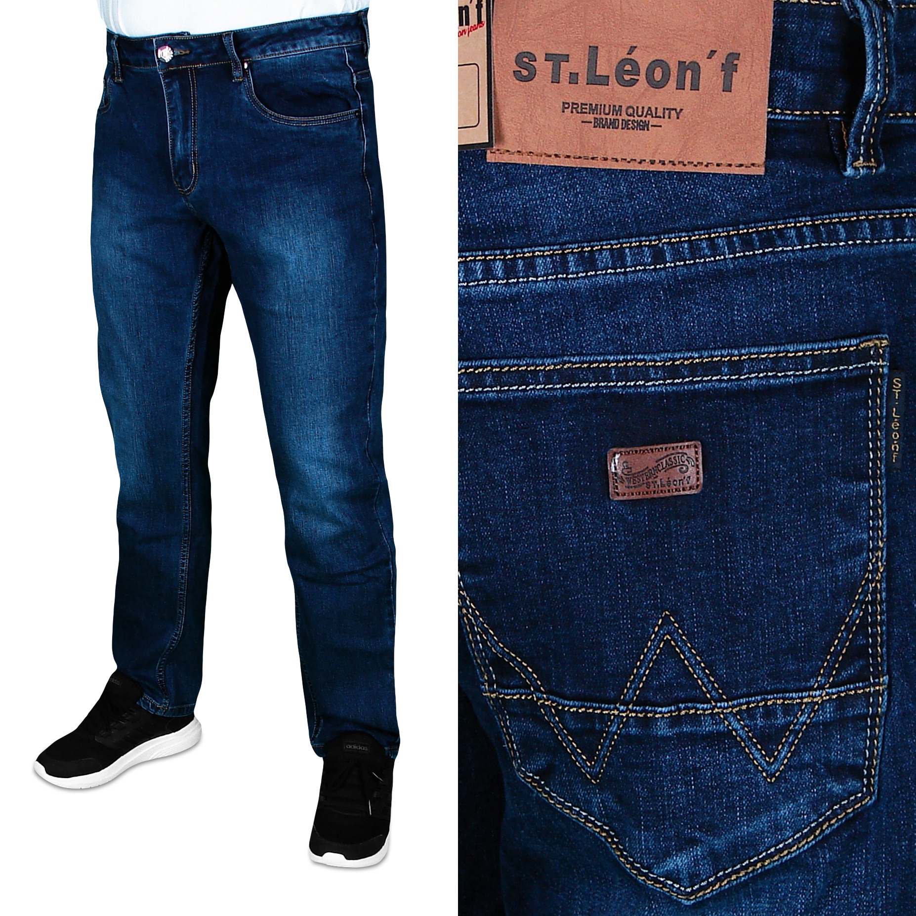 SPODNIE MĘSKIE JEANSOWE W 35 L 32 W92 -94 cm