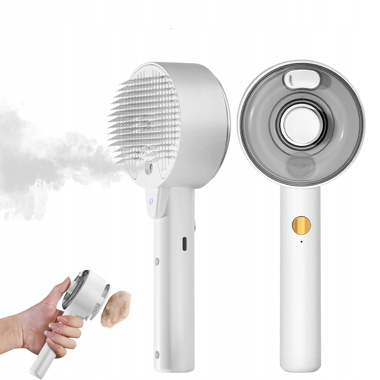 Levně Antibakteriální Kartáč Pro Péči O Srst Pro Kočky Parního Psa Zvířat