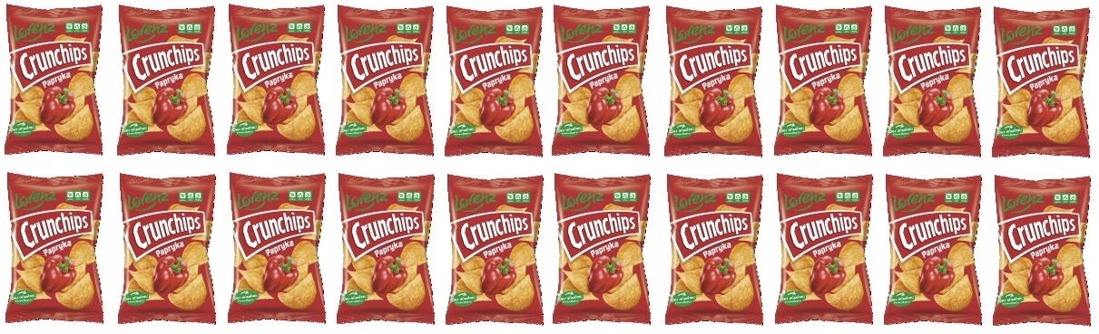 20x 140g Crunchips Papryka Chipsy bez glutenu Karton