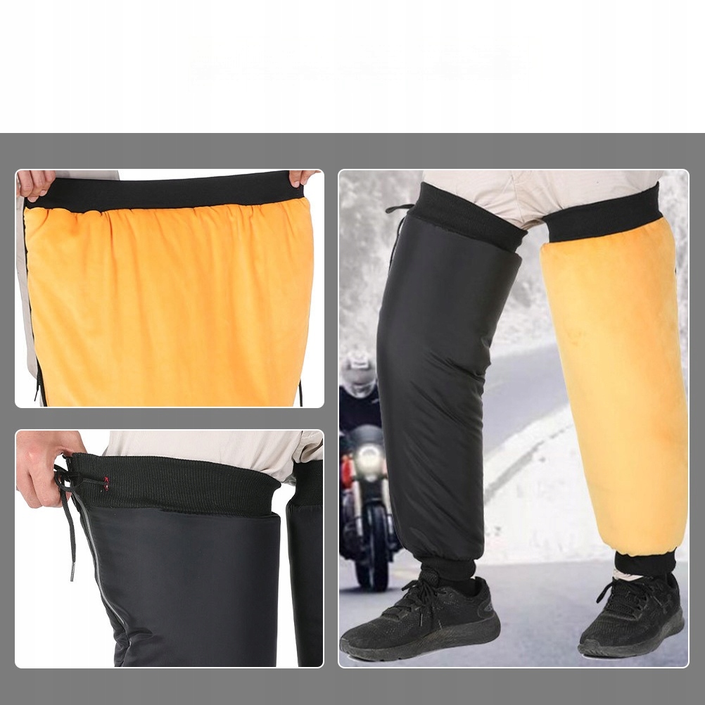 CIEPŁE OCHRANIACZE NAKOLANNIKÓW MOTOCYKLOWYCH NA NOGI WSPINAJĄCE SIĘ W LLWL Kod producenta SM368464