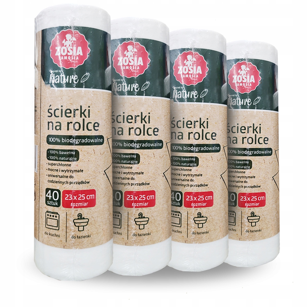 

Ścierka Na Rolce Zosia Samosia 160SZT Bawełna Eko