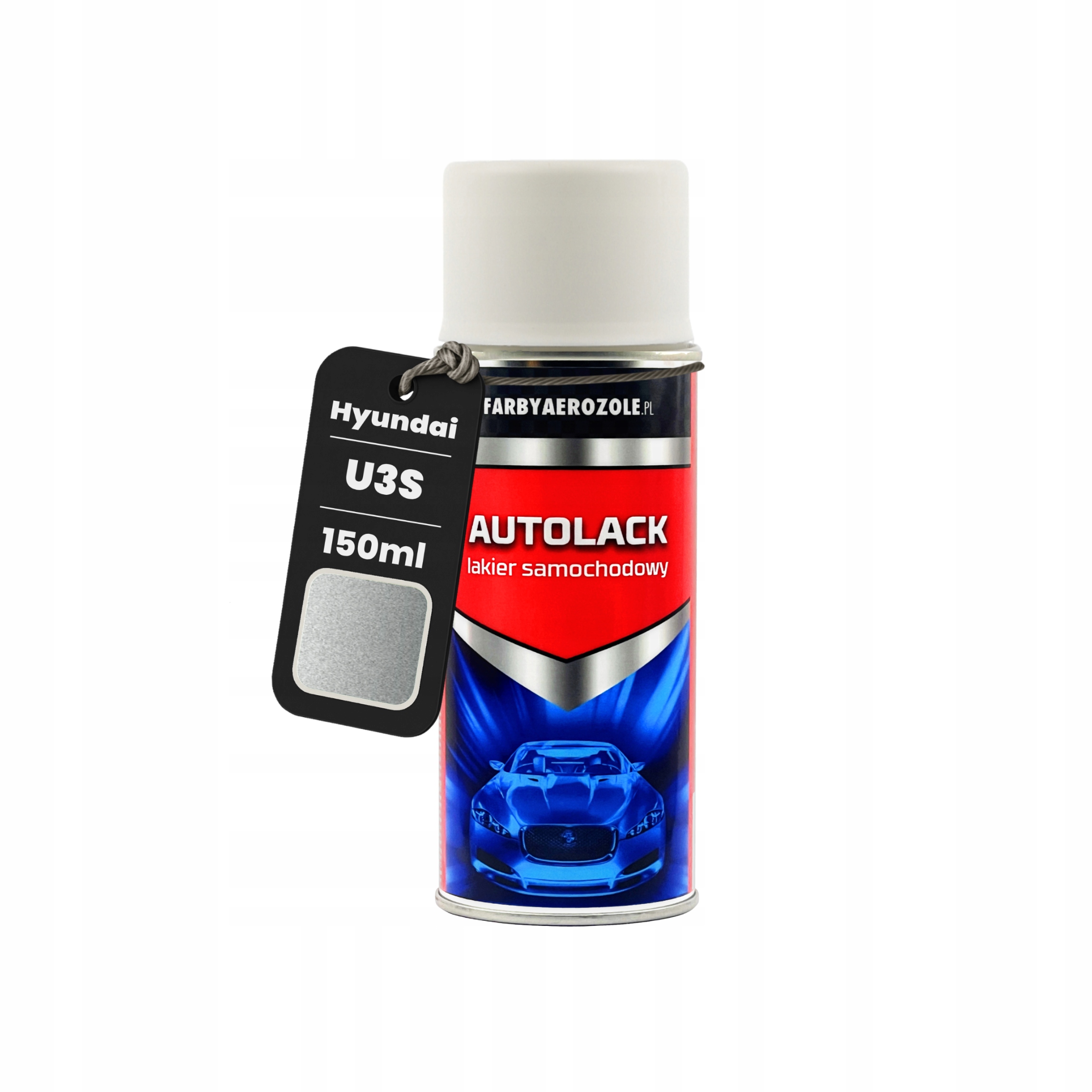 Hyundai U3S Platinum Silver Met. Srebrny Lakier Samochodowy Spray 150ml