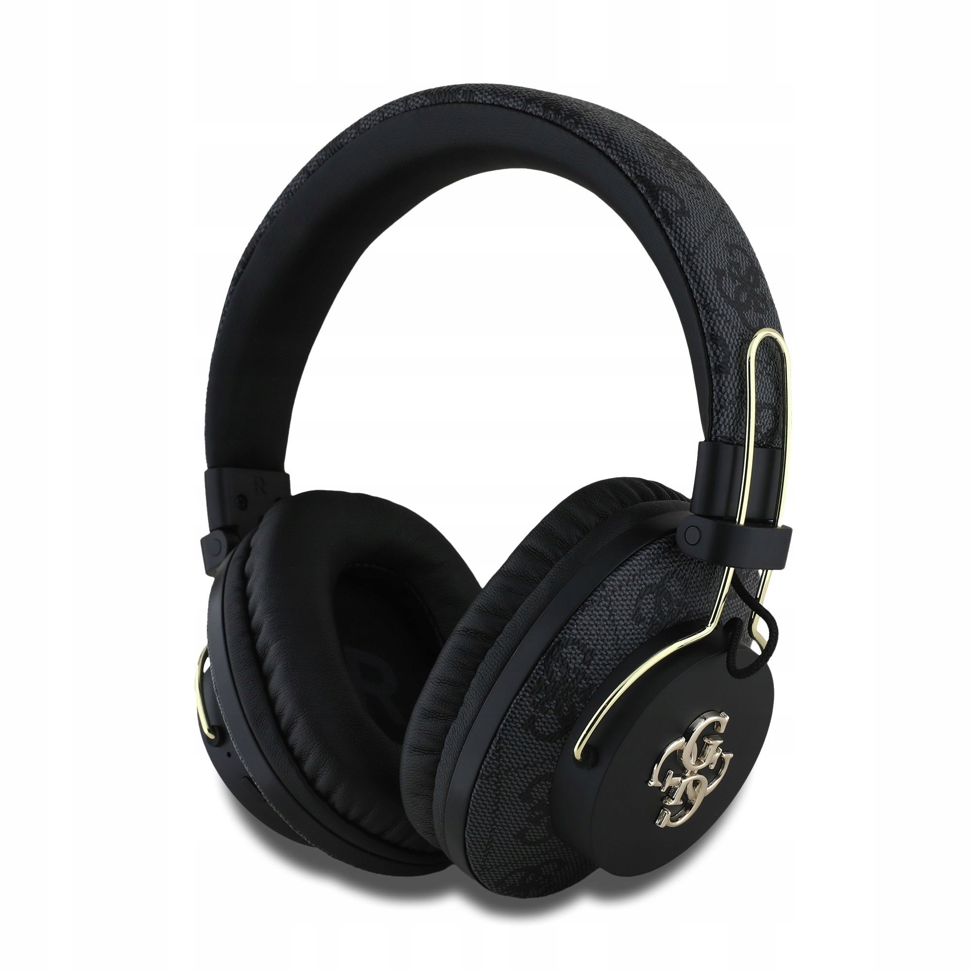 Slúchadlá Guess Pu 4G Metal Logo Enc čierne 3666339397340