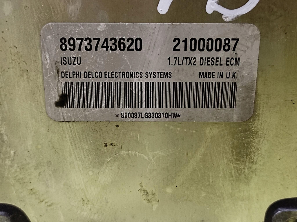 OPEL ASTRA G 1.7 D control unit of the engine 21000087