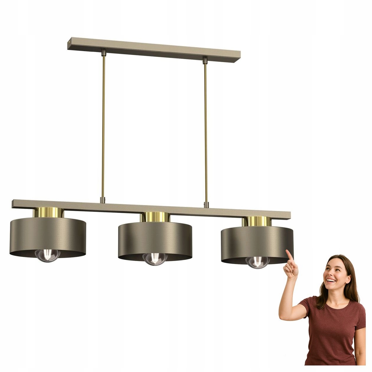 Trojitá závěsná lampa na liště Marti 9926 Luminex