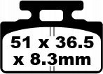 Klocki Hamulcowe Ebc Sfa Sym DD50 Tonik