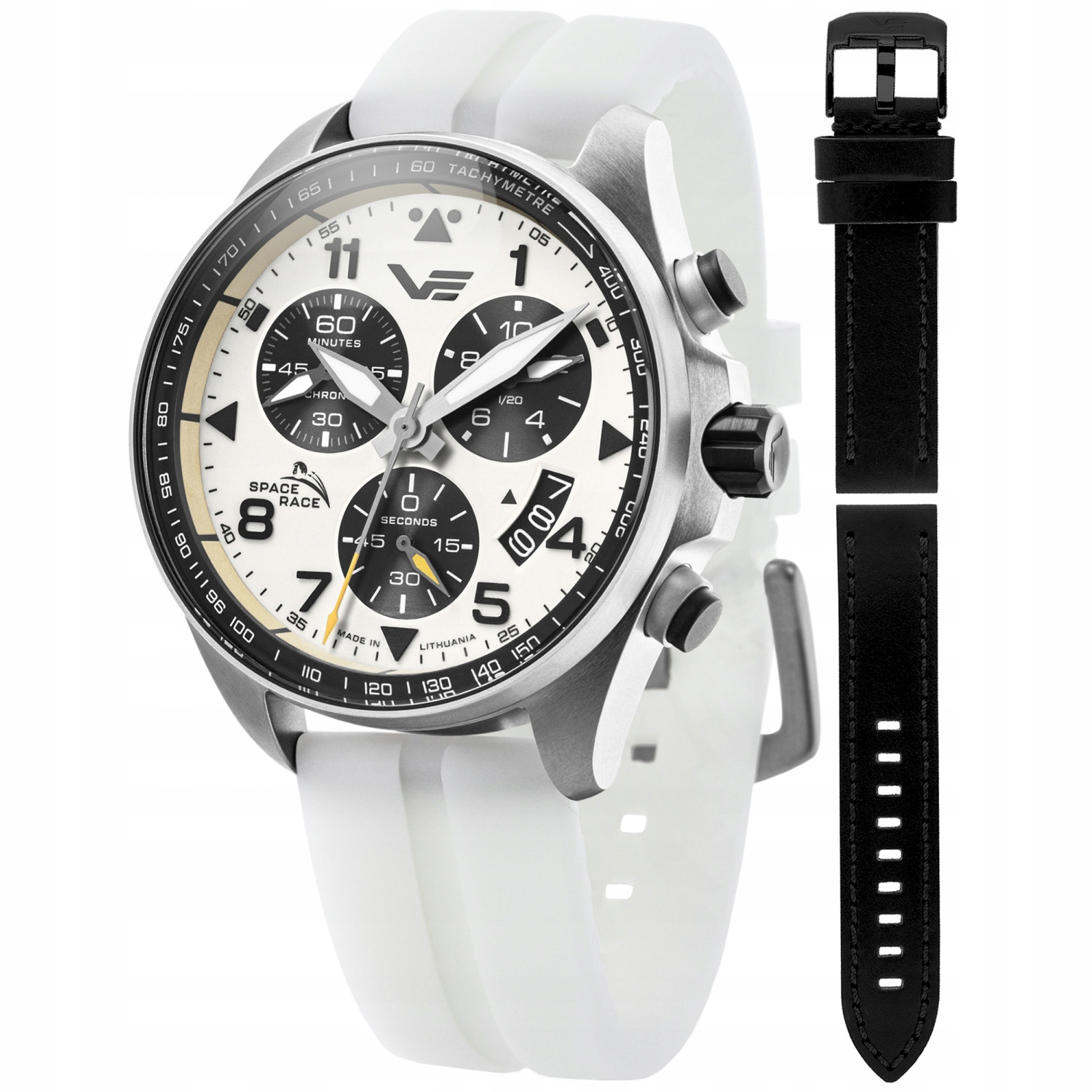 Pánské Hodinky Vostok Europe 6S30-325A743SW, bílý pásek