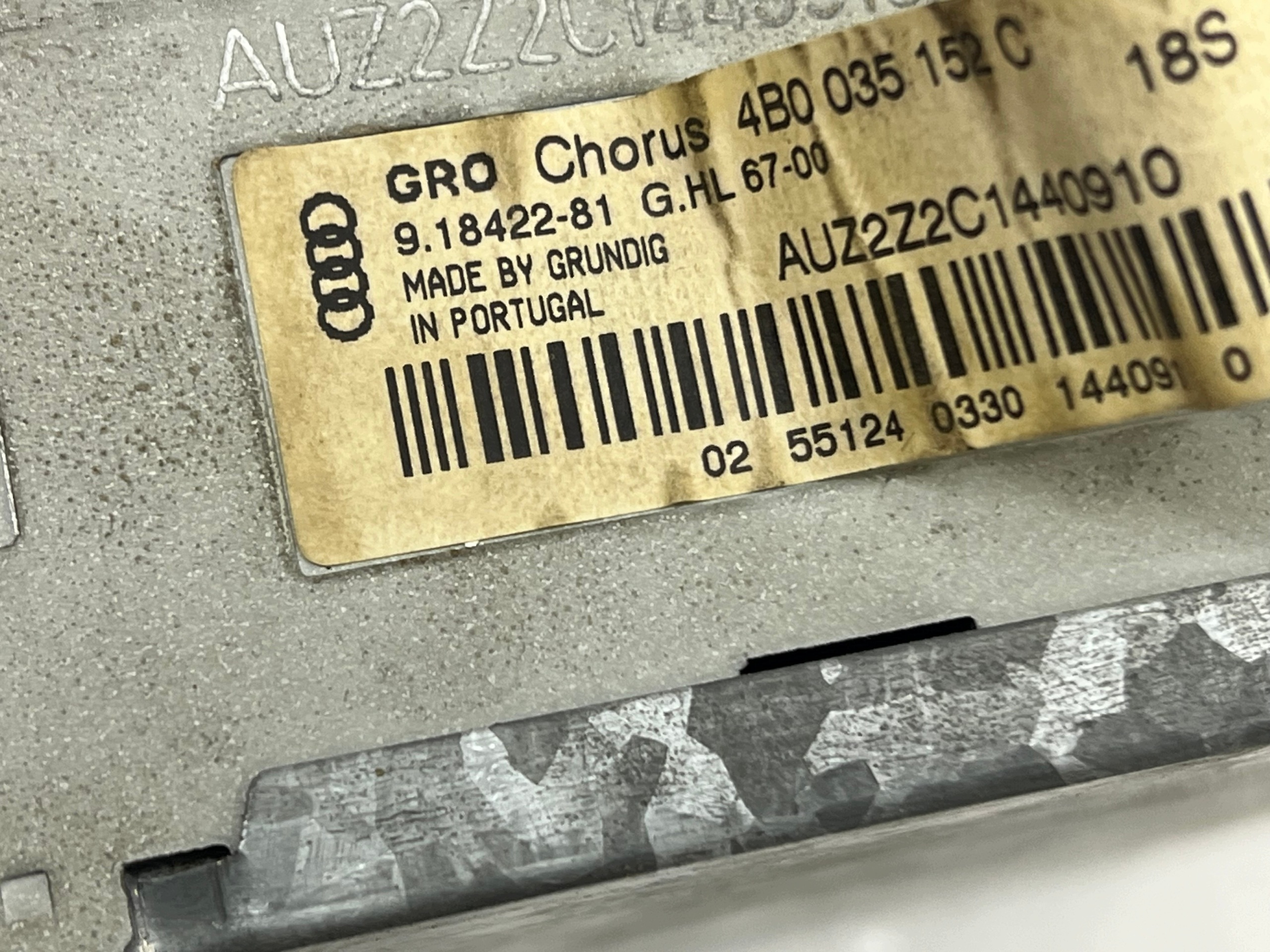 AUDI TT 8N A6 C5 RADIO 4B0035152C CHORUS